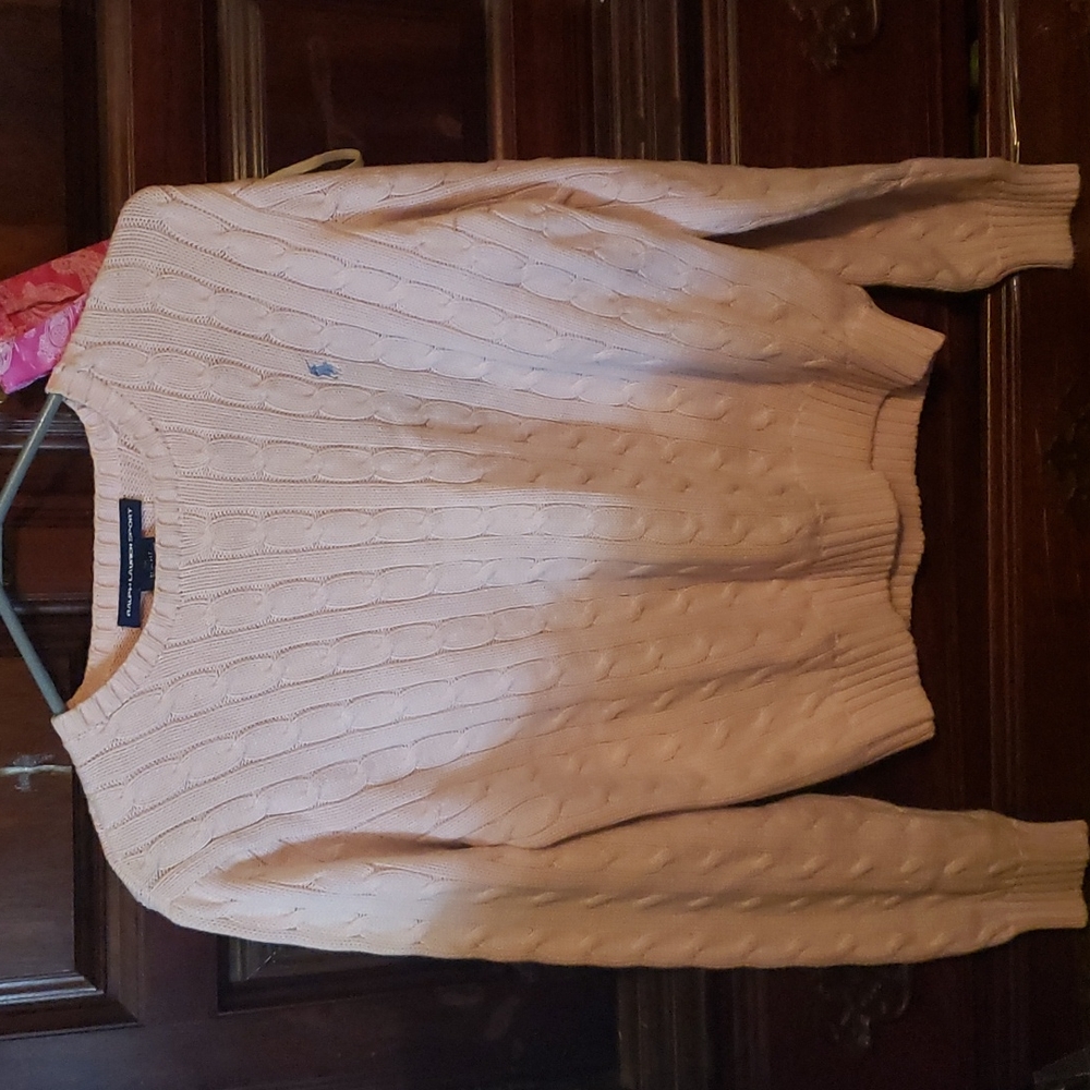 Baby Pink Polo Sweater XL